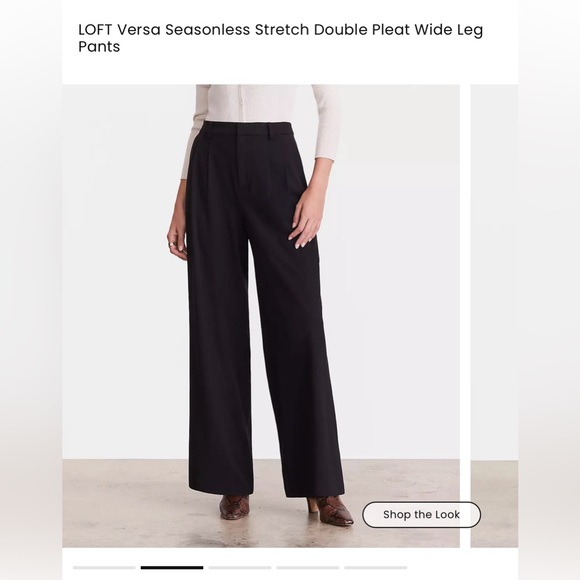 LOFT Pants - LOFT Versa Black Wide Leg Pants